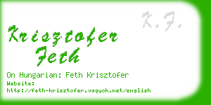 krisztofer feth business card